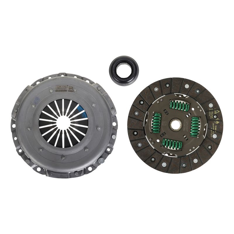 کیت صفحه کلاچ جی ای اس پی کد 109901  مدل پری دمپر فنر دوبل به همراه بلبرینگ مناسب برای پژو 206 تیپ 5